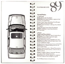 1989 Accord Product Guide inside page